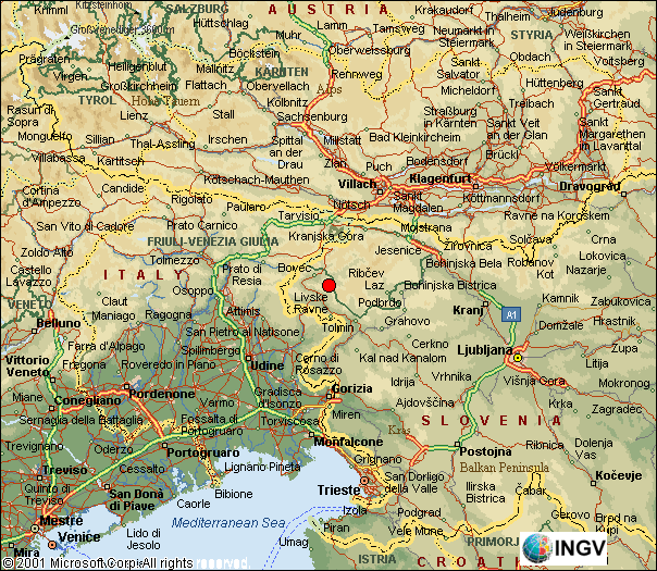 mappa epicentrale