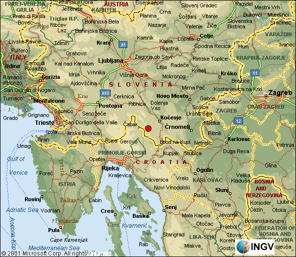 mappa epicentrale