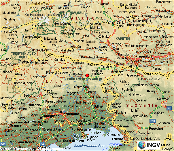 mappa epicentrale