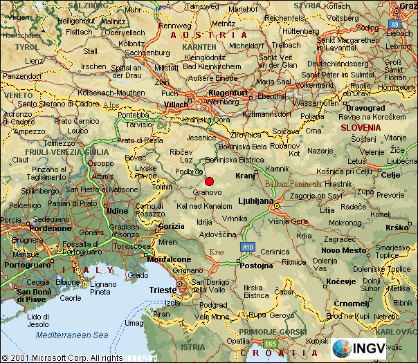 mappa epicentrale