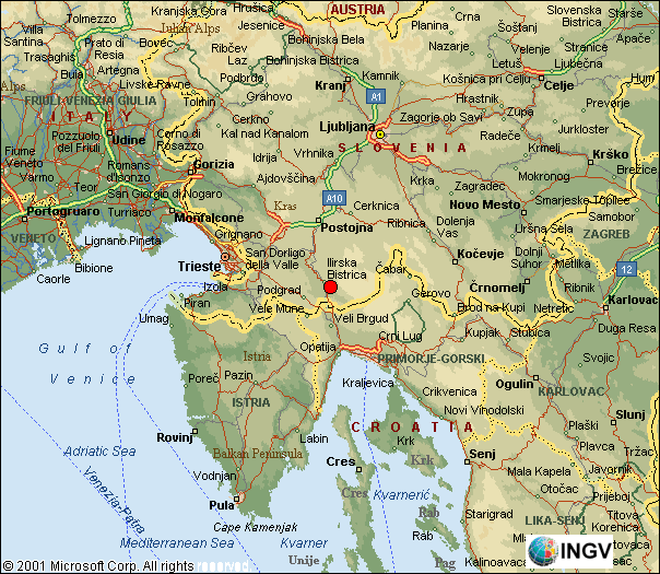 mappa epicentrale
