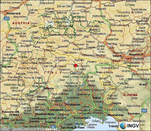 mappa epicentrale