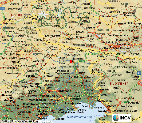 mappa epicentrale