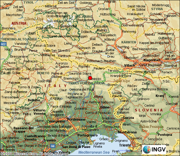 mappa epicentrale