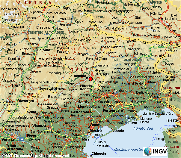 mappa epicentrale